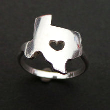 Load image into Gallery viewer, Texas State Ring with Heart
