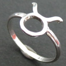 Load image into Gallery viewer, Silver Taurus Zodiac Ring
