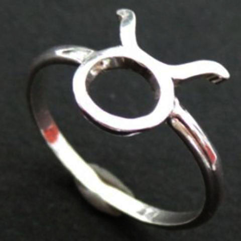 Silver Taurus Zodiac Ring