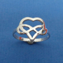 Load image into Gallery viewer, Polyamory Heart Infinity Ring
