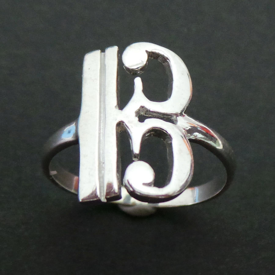 Alto Clef Music Note Silver Ring
