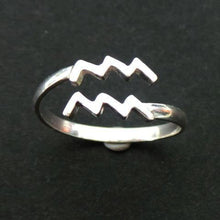 Load image into Gallery viewer, Aquarius Astrology Zodiac Sign Ring
