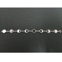 Load image into Gallery viewer, Silver Moon Phases Bracelet
