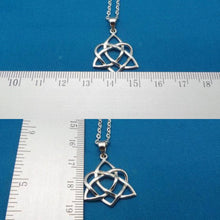 Load image into Gallery viewer, Silver Celtic Sister Knot Necklace
