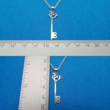 Load image into Gallery viewer, Skeleton Key Music Note Necklace
