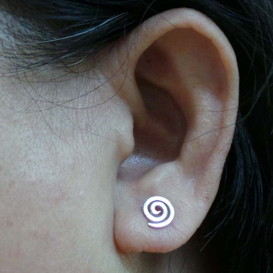 Single Spiral Stud Earring