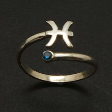 Load image into Gallery viewer, Zodiac Astrology Pisces Ring
