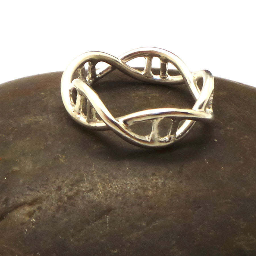 Handmade Stering Silver DNA Ring