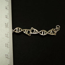 Load image into Gallery viewer, Silver DNA Bracelet Bangle
