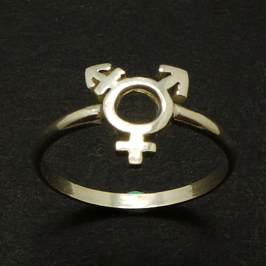 Silver Gender Equality Symbol Ring