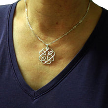 Load image into Gallery viewer, Celtic Father and Daugther Knot Necklace
