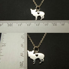 Load image into Gallery viewer, Silver Dog Chihuahua Pendant Necklace
