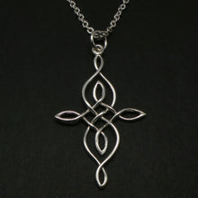 Load image into Gallery viewer, Silver Celtic Knot Necklace Pendant

