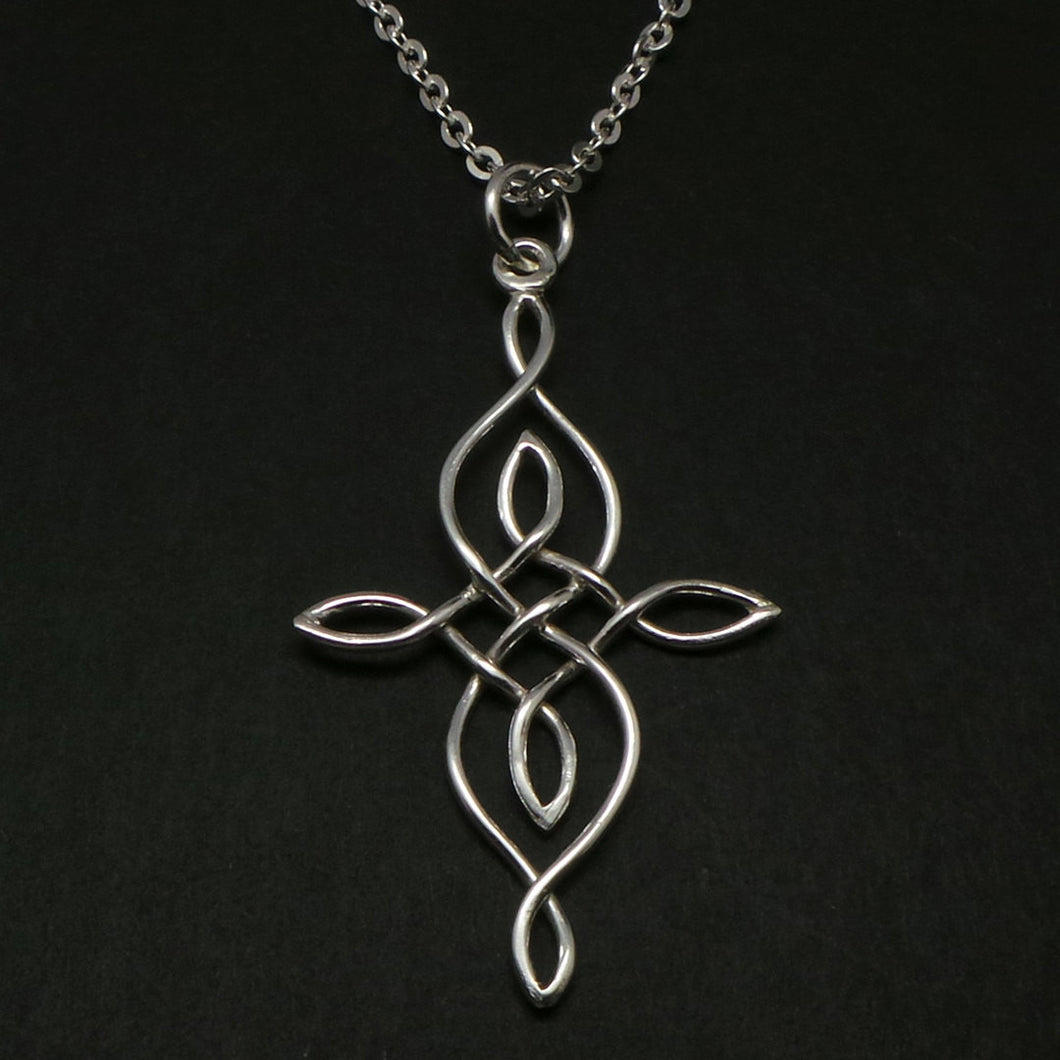 Silver Celtic Knot Necklace Pendant