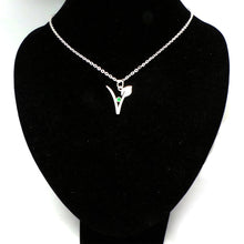 Load image into Gallery viewer, Silver Vegan Symbol Necklace
