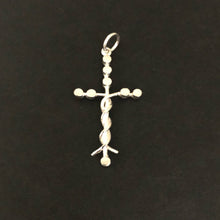 Load image into Gallery viewer, Silver Laminin Cross Necklace
